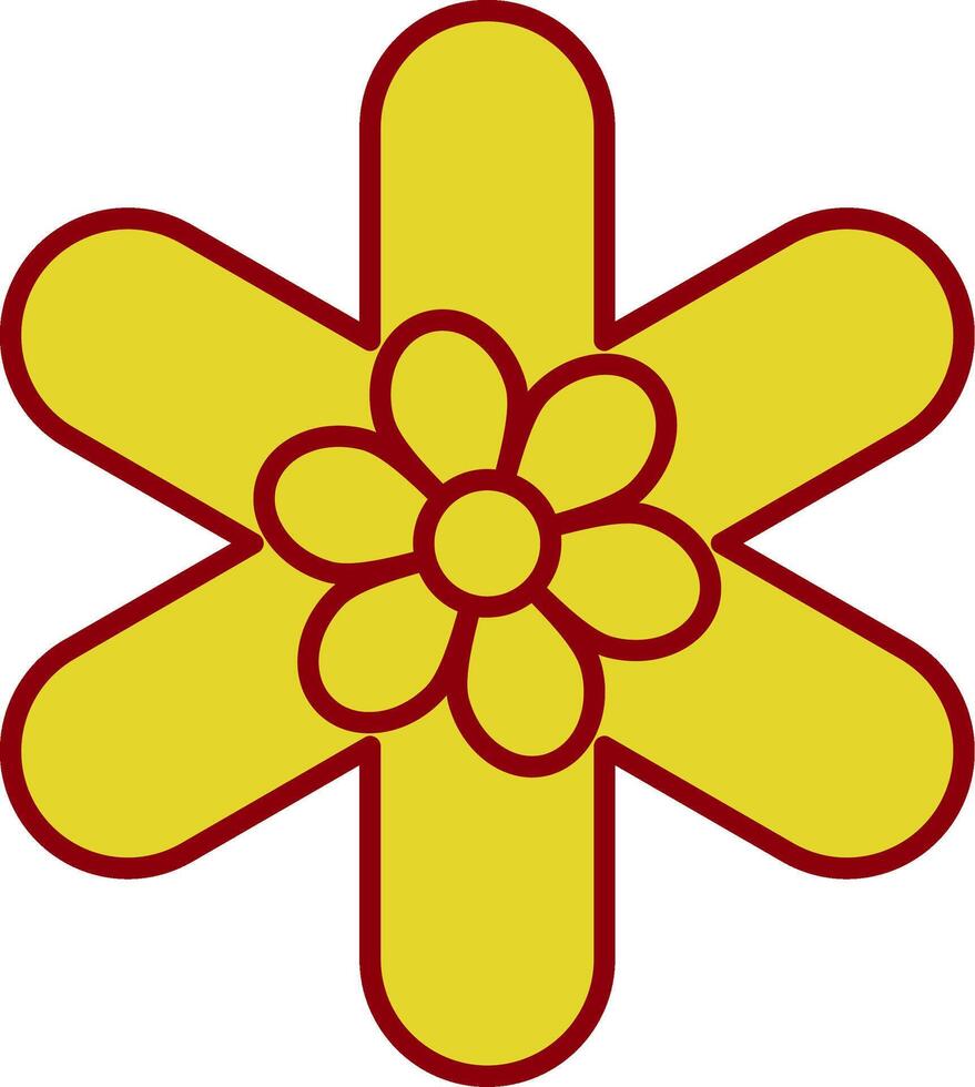 Gallardia Line Two Color Icon vector