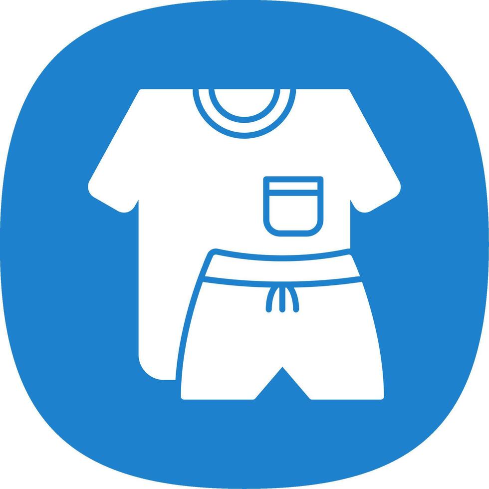 Sport Wear Line Two Color Icon vector