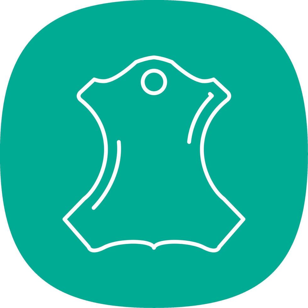 Leather Line Curve Icon vector