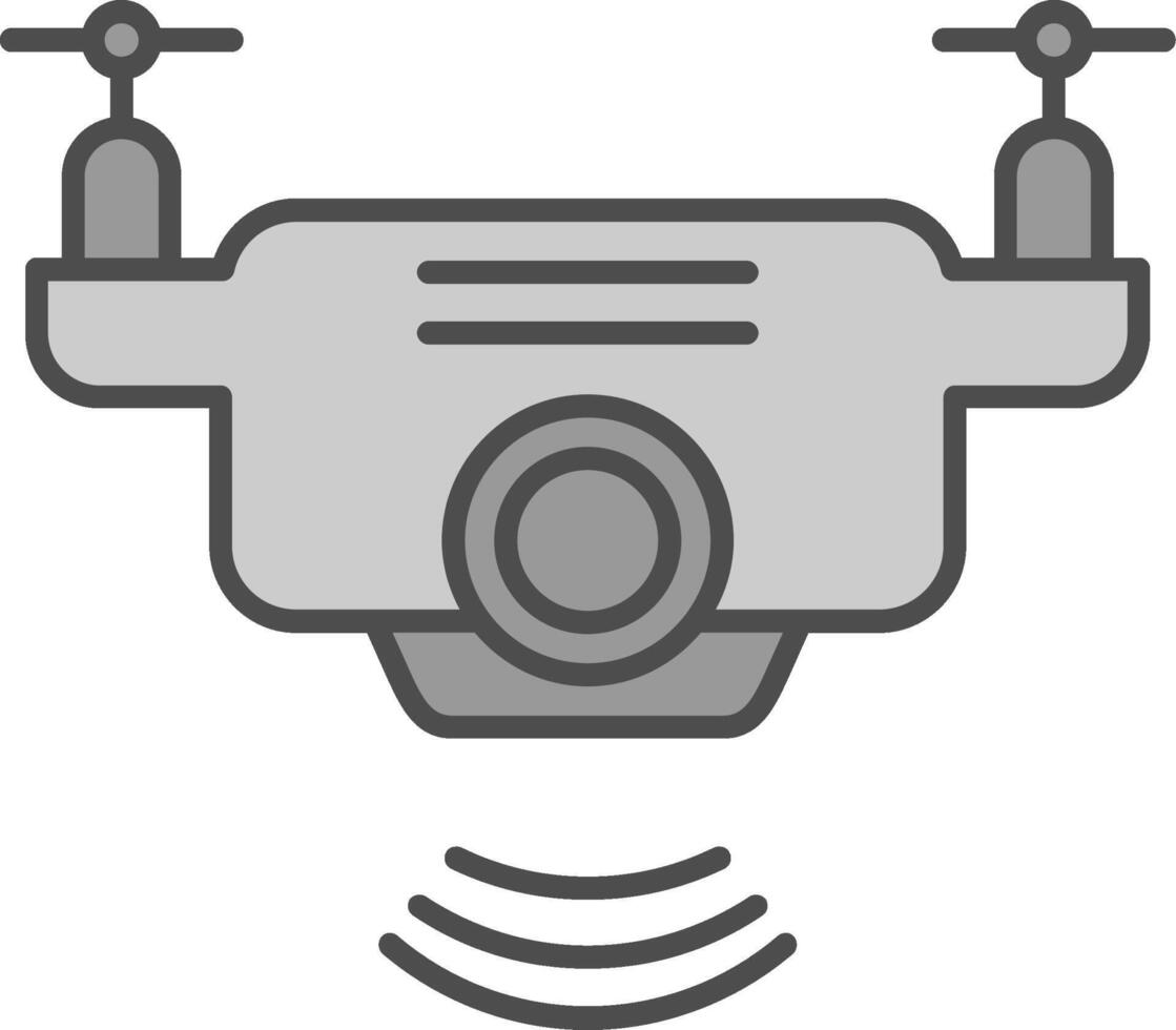 Drone Fillay Icon vector