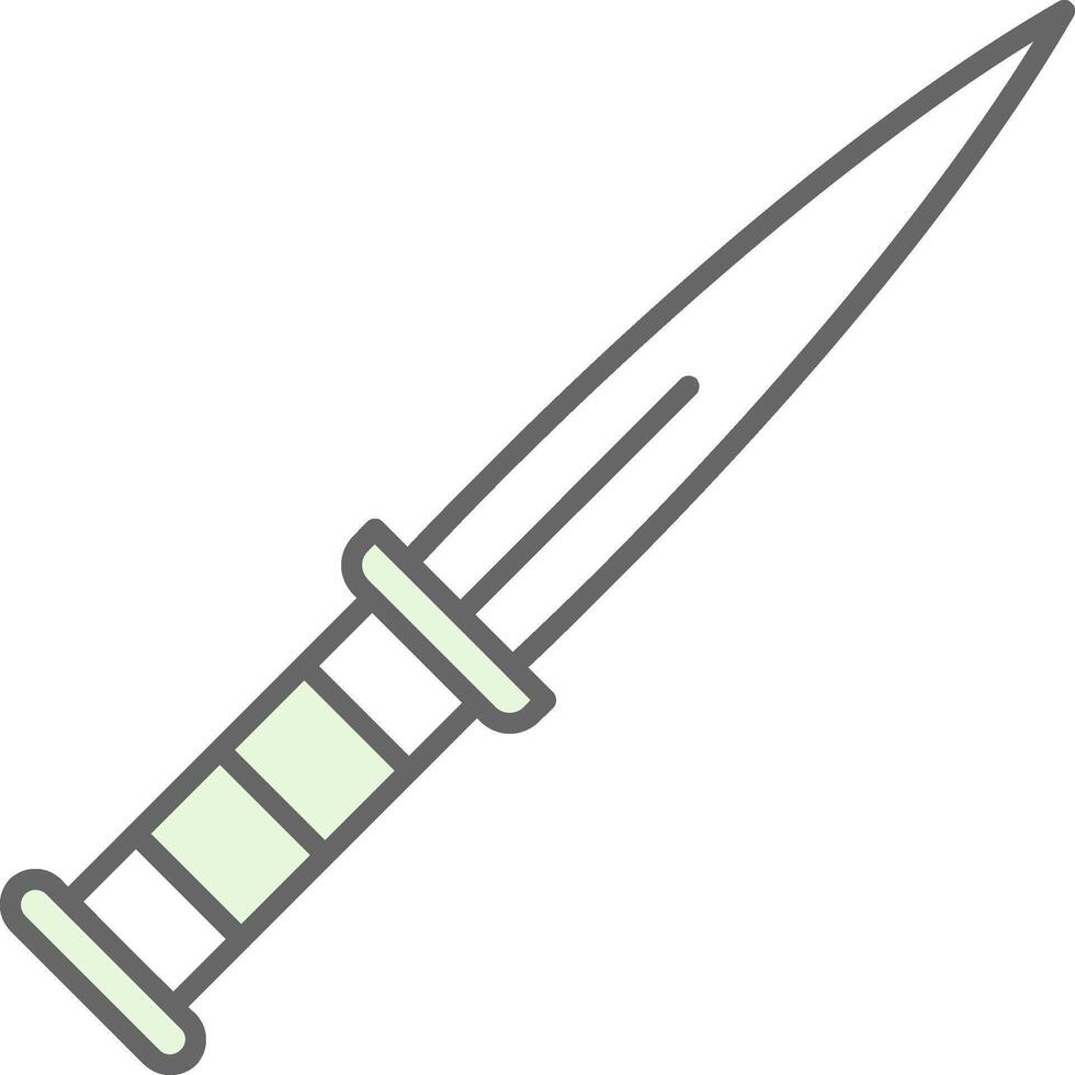 Dagger Fillay Icon vector