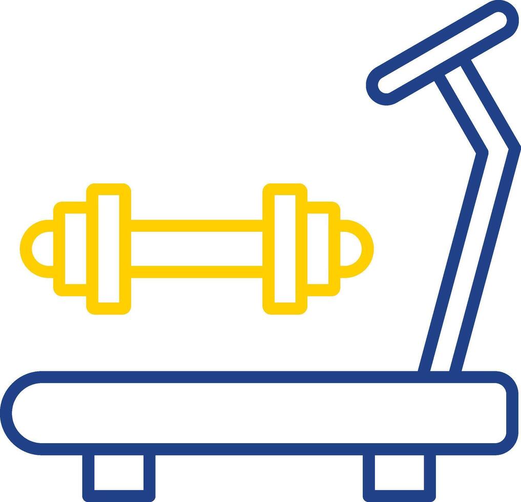 Gym Line Two Color Icon vector