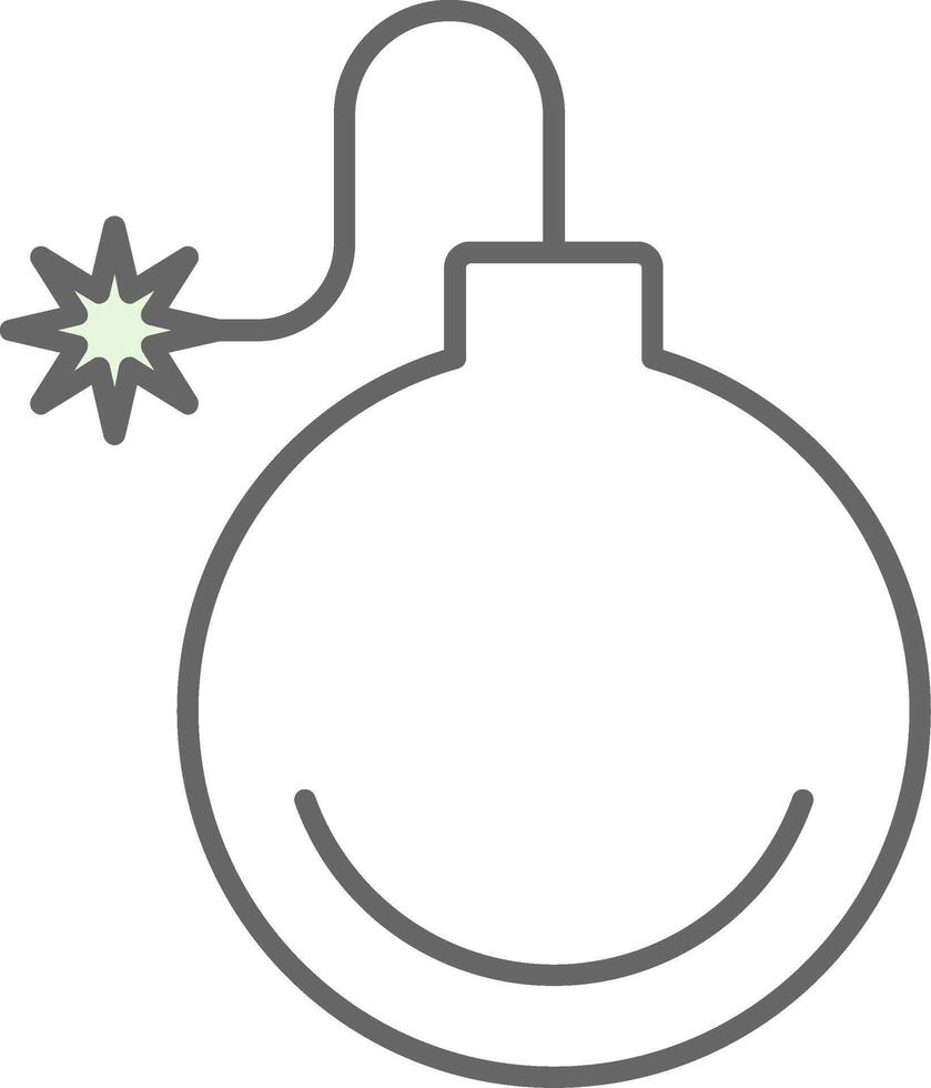 Bomb Fillay Icon vector