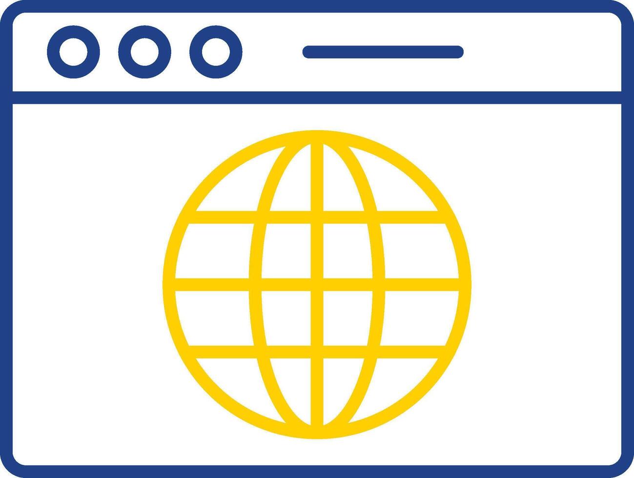 Web Line Two Color Icon vector