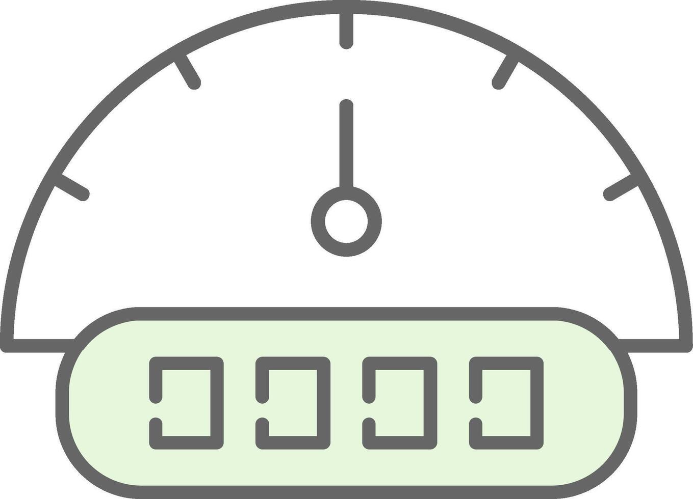 Tachometer Fillay Icon vector