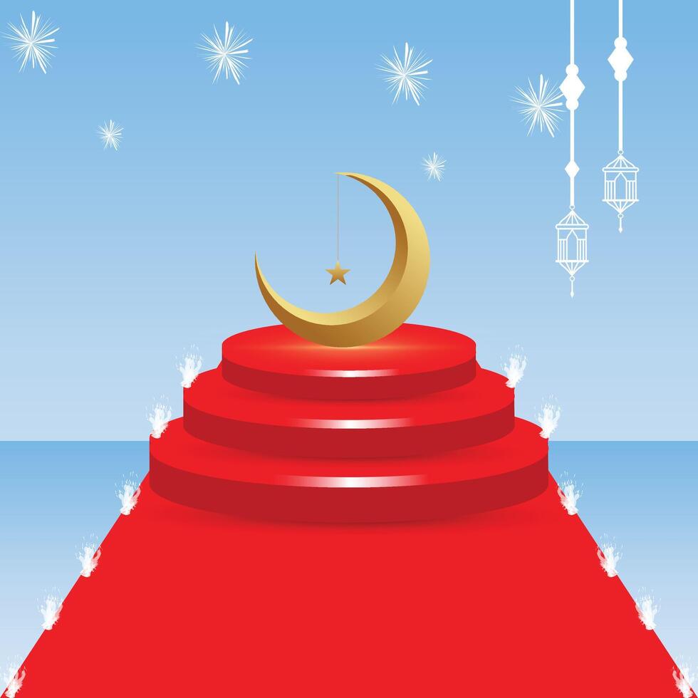 eid Mubarak . eid mubarok islámico antecedentes modelo. vector