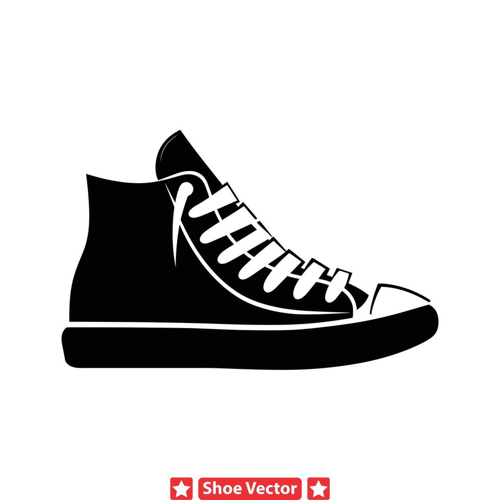 Versatile Footwear Graphics Set Perfect for Any Project vector