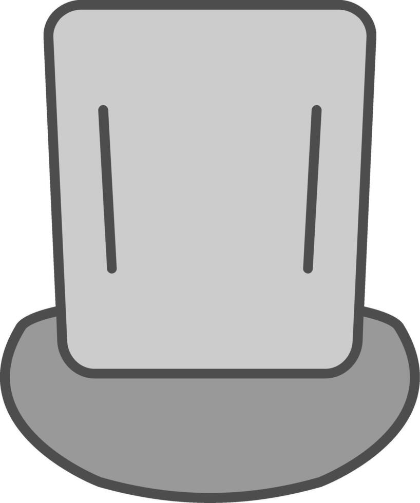 Top Hat Fillay Icon vector