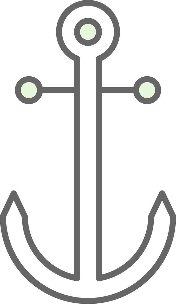 Anchor Fillay Icon vector