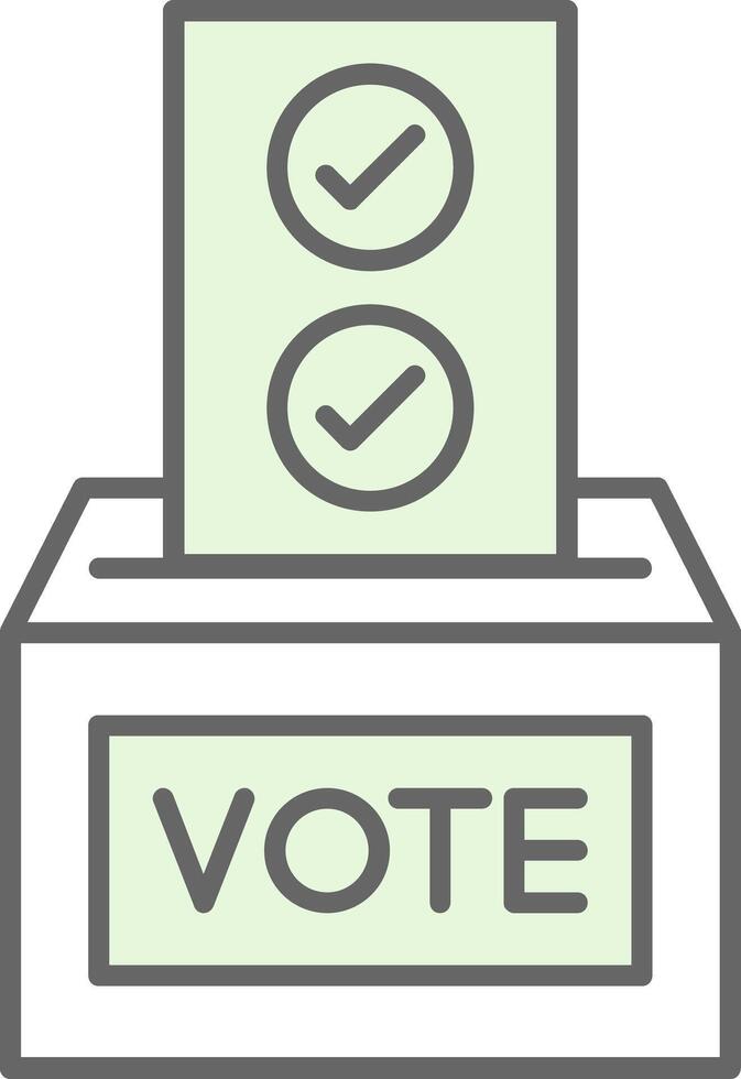 Ballot Fillay Icon vector