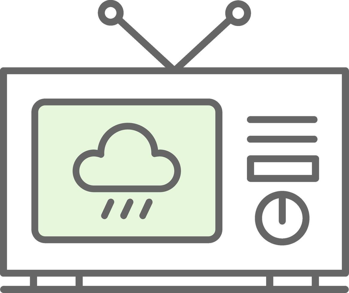 Weather News Fillay Icon vector