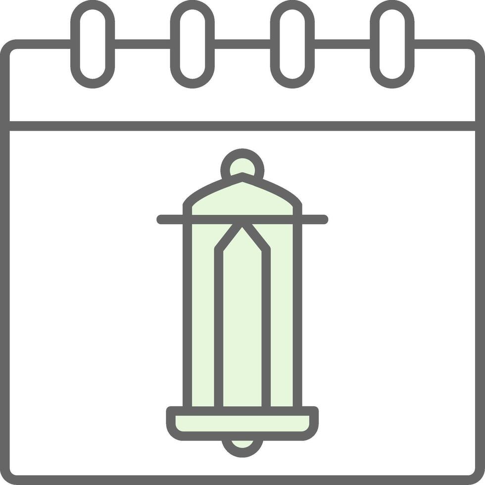 Calendar Fillay Icon vector