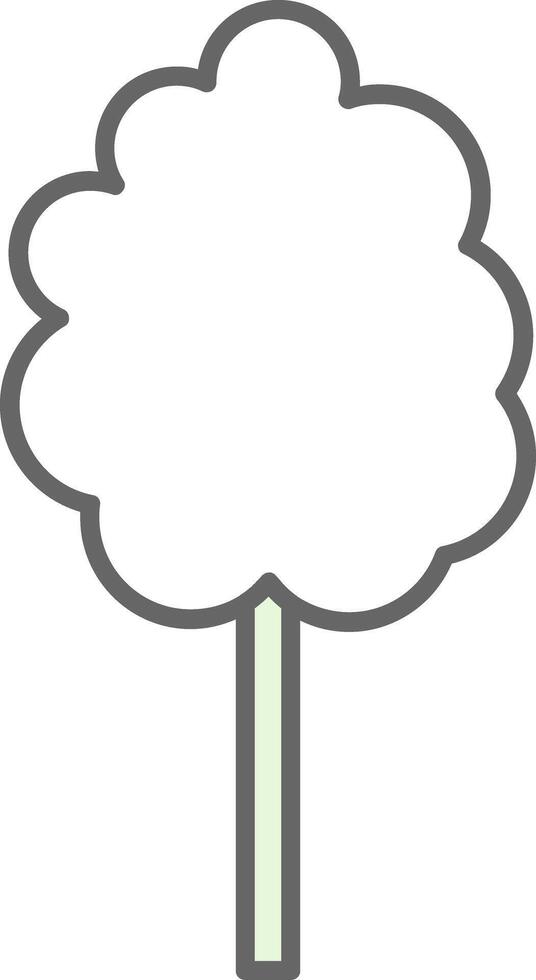 Cotton Candy Fillay Icon vector