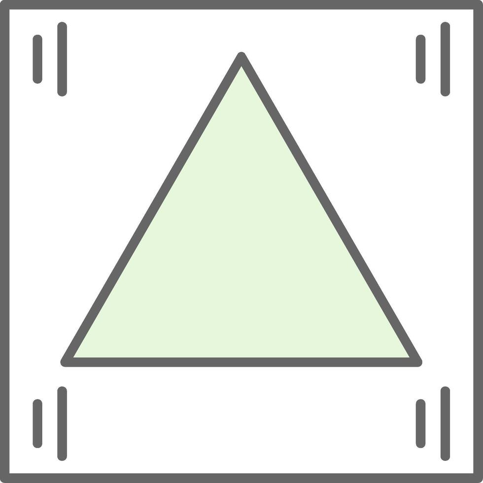 Triangle Fillay Icon vector