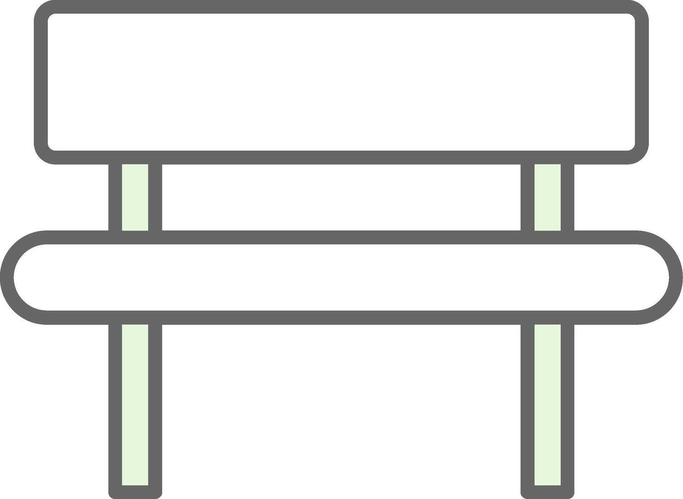 Bench Fillay Icon vector