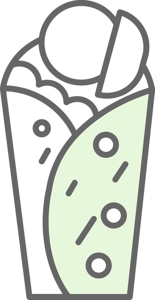 Wrap Fillay Icon vector