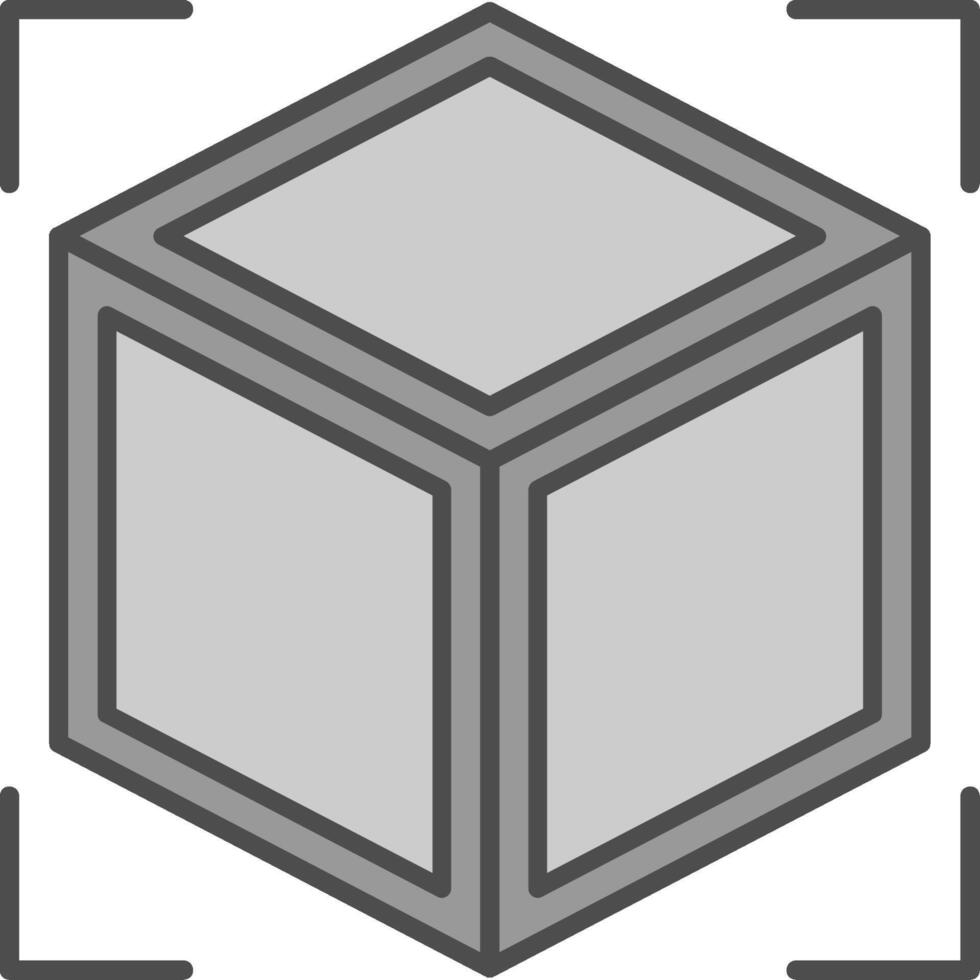 3d Fillay Icon vector