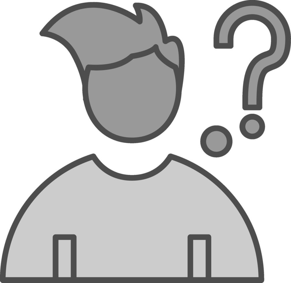 Question Fillay Icon vector