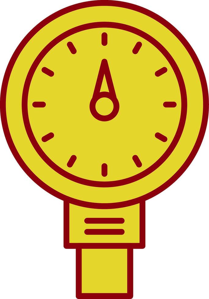 Meter Line Circle Icon vector