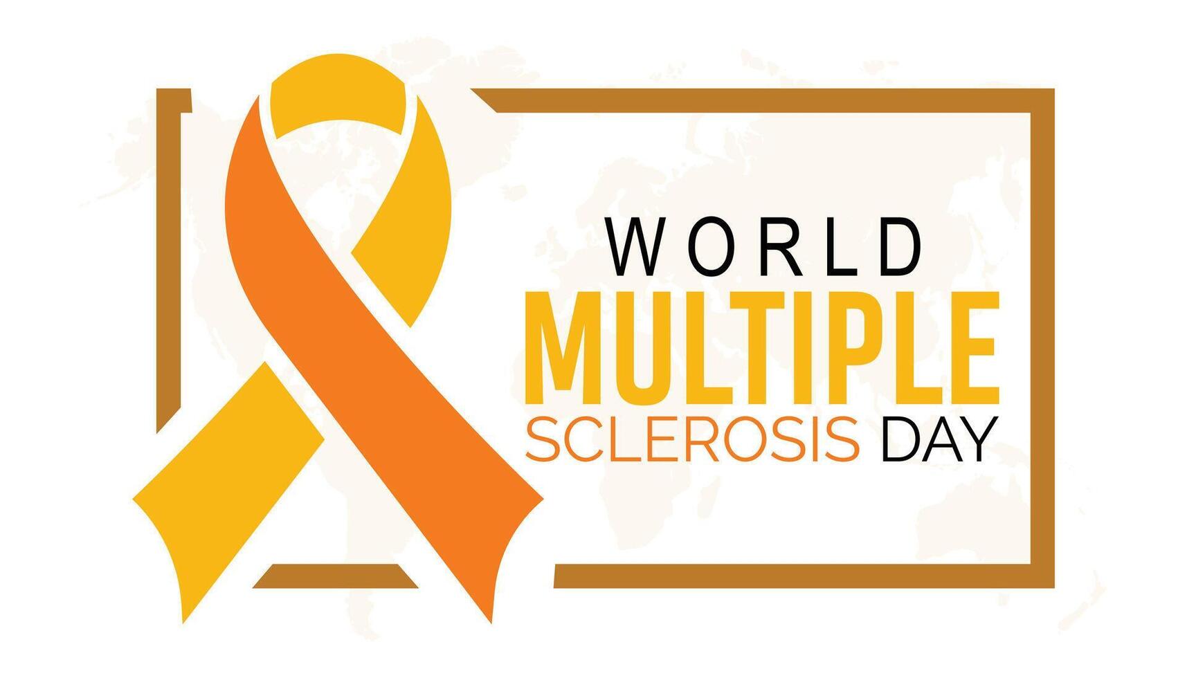 world Multiple Sclerosis day observed every year in May 30. Template for background, banner, card, poster with text inscription. vector