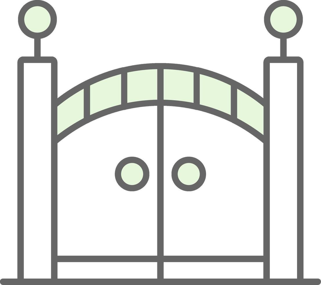 Gate Fillay Icon vector