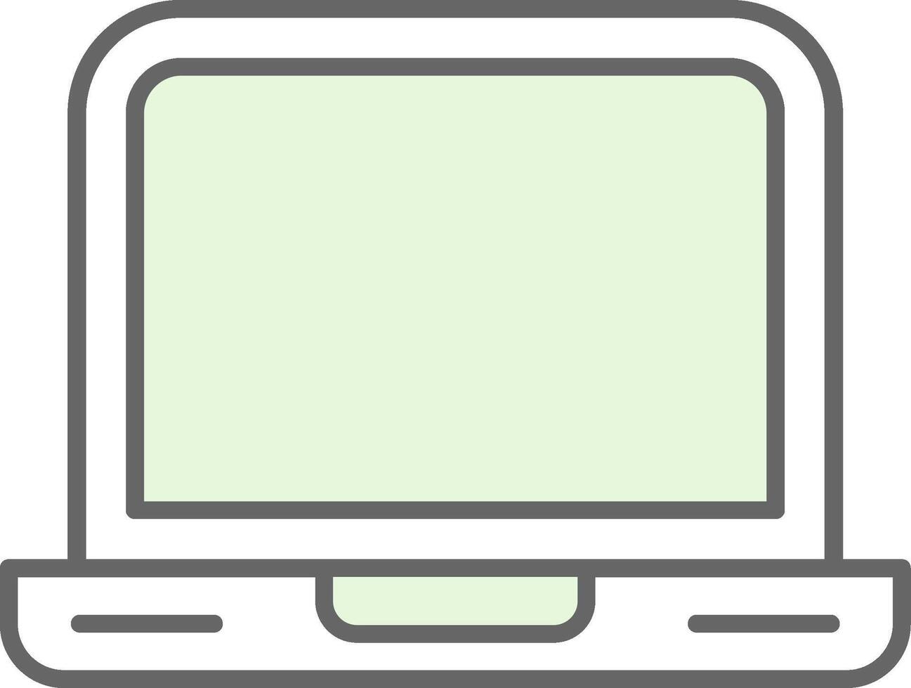 Laptop Fillay Icon vector