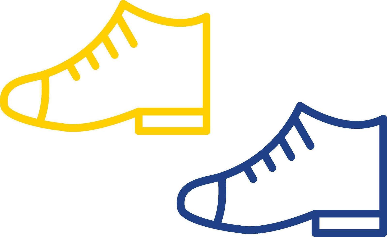 Shoes Line Two Color Icon vector