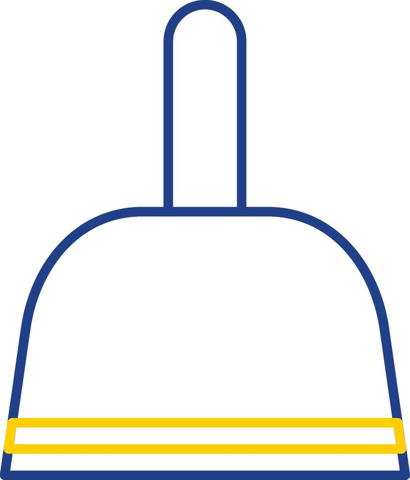 Dustpan Line Two Color Icon vector