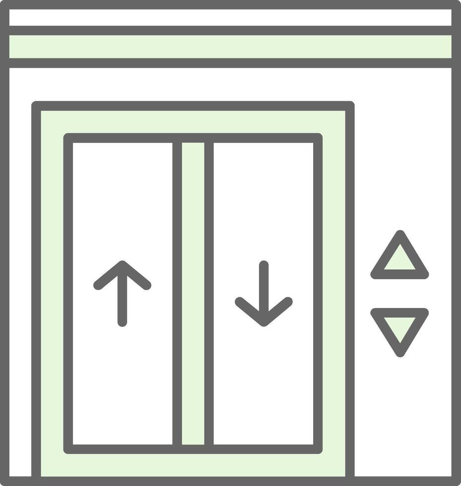 Elevator Fillay Icon vector