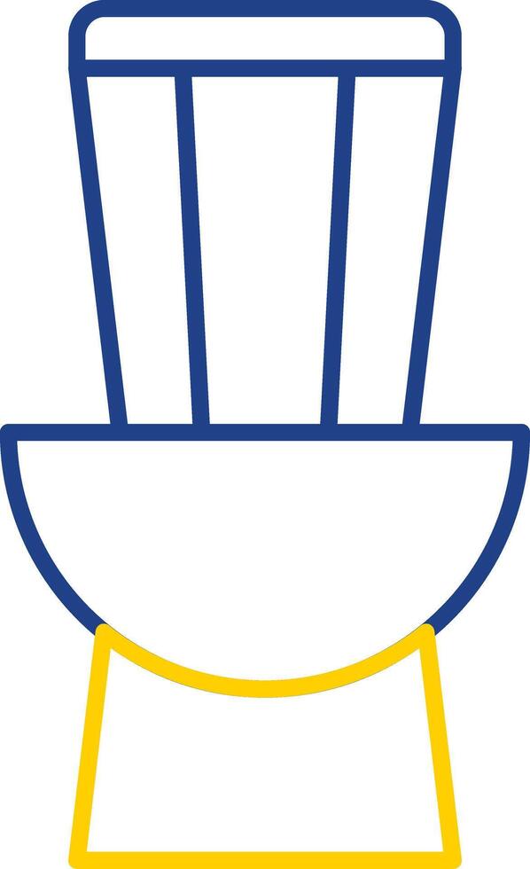 Toilet Line Two Color Icon vector
