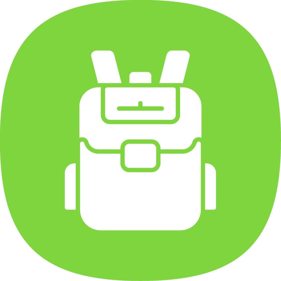 Backpack Line Two Color Icon vector