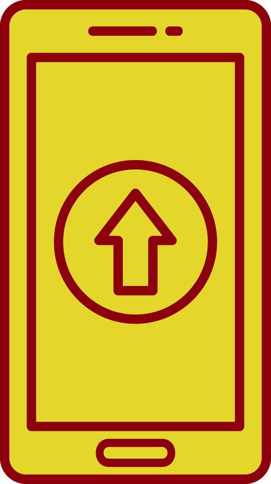 Upload Line Two Color Icon vector