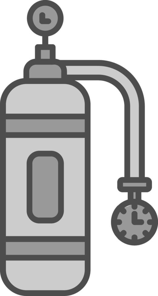 Oxygen Tank Fillay Icon vector