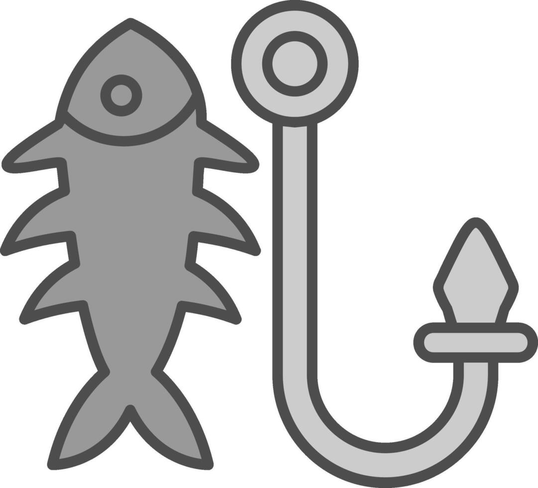 Fishhook Fillay Icon vector