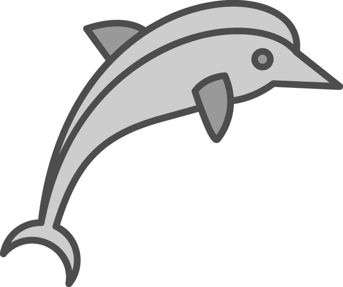 Dolphin Fillay Icon vector