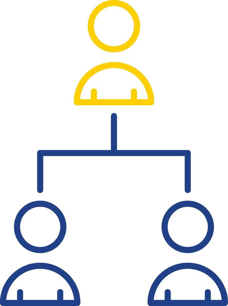 Hrm Line Two Color Icon vector