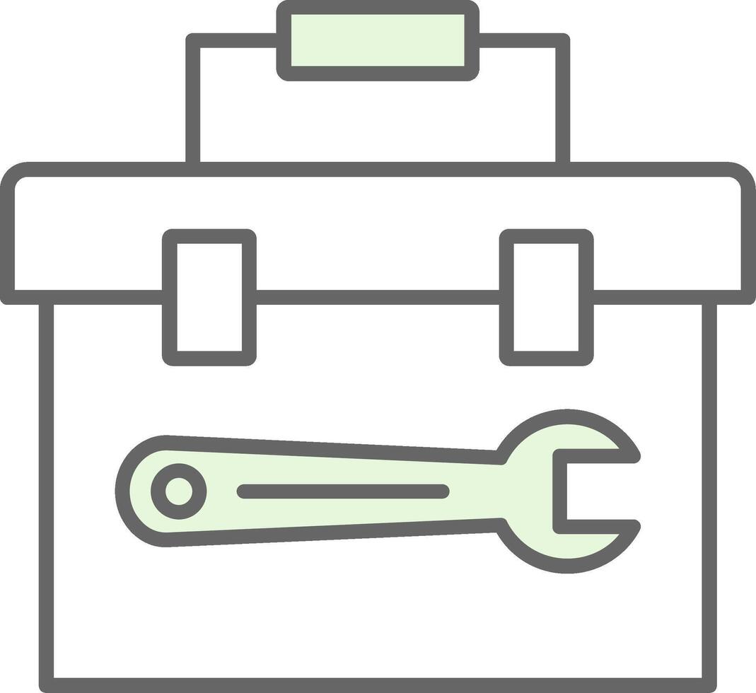 Toolbox Fillay Icon vector