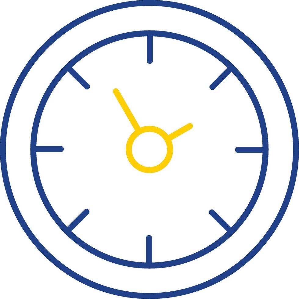 Time Line Two Color Icon vector