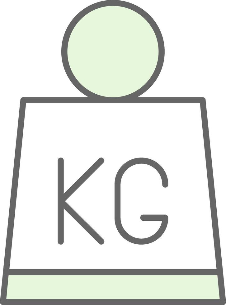 Weight Fillay Icon vector