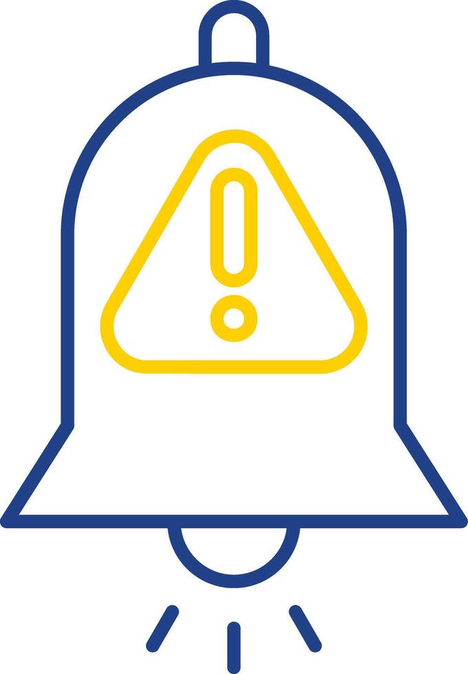 Interruption Line Two Color Icon vector