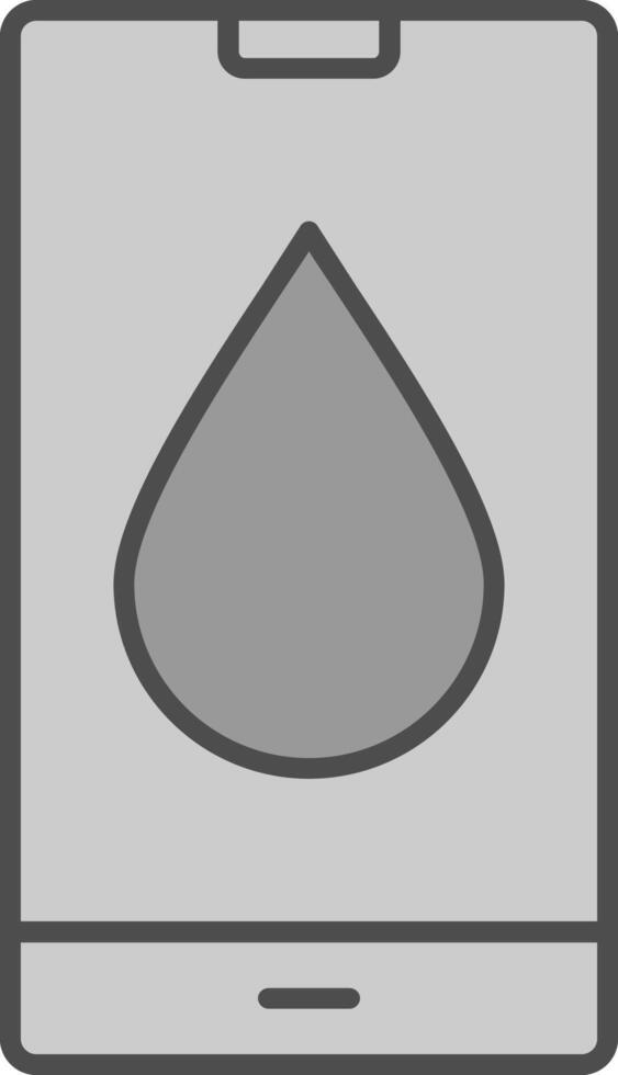 Water Drop Line Two Color Icon vector