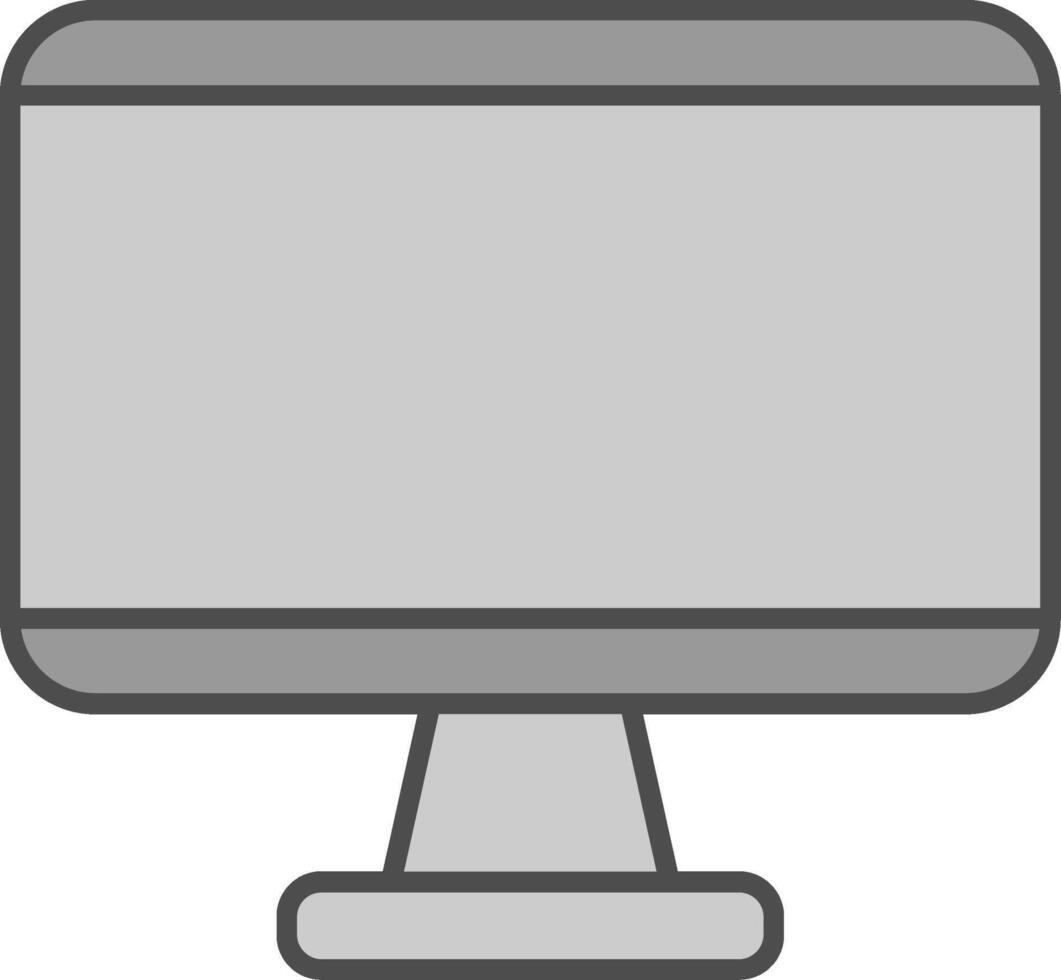 Monitor Fillay Icon vector