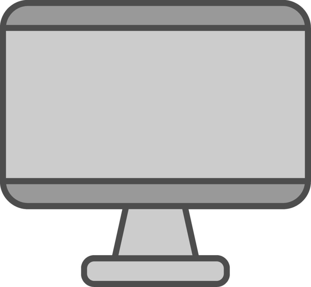 Monitor Fillay Icon vector