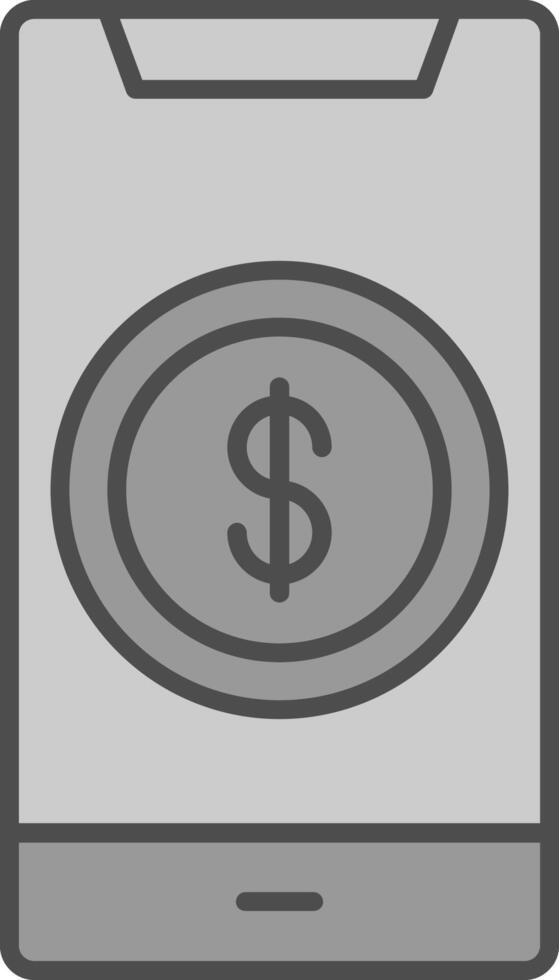 Dollar Fillay Icon vector