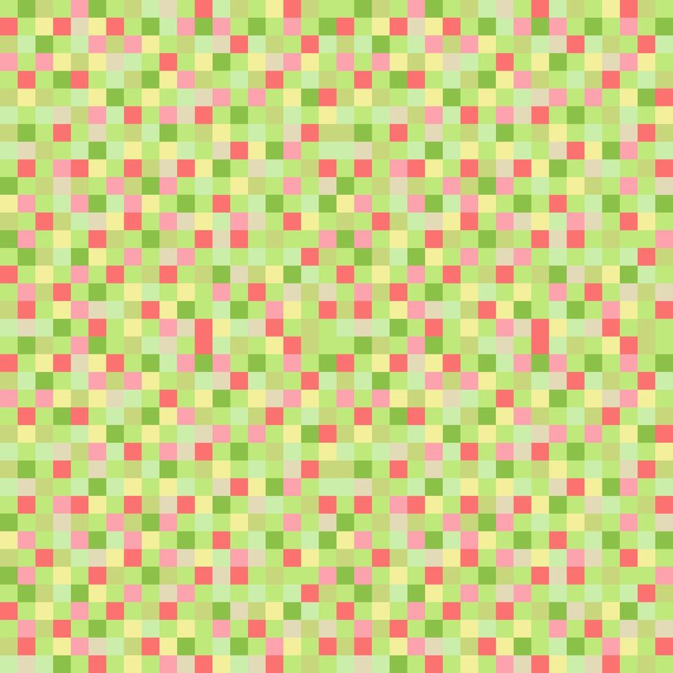 Pixel background lime and strawberry colours. seamless pattern, pixelation. Colorful pixel dots mosaic background, wallpaper vector
