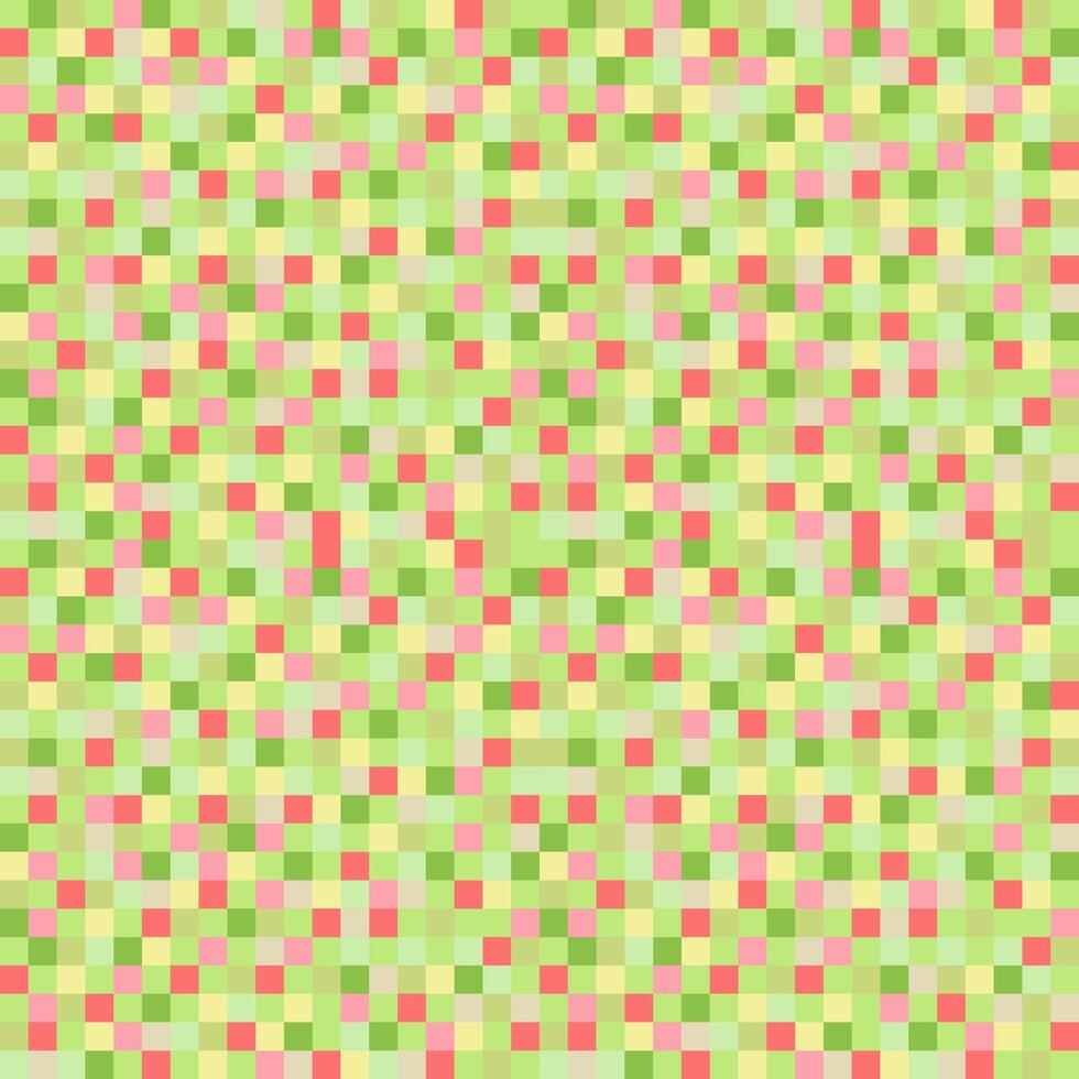 Pixel background lime and strawberry colours. seamless pattern, pixelation. Colorful pixel dots mosaic background, wallpaper vector