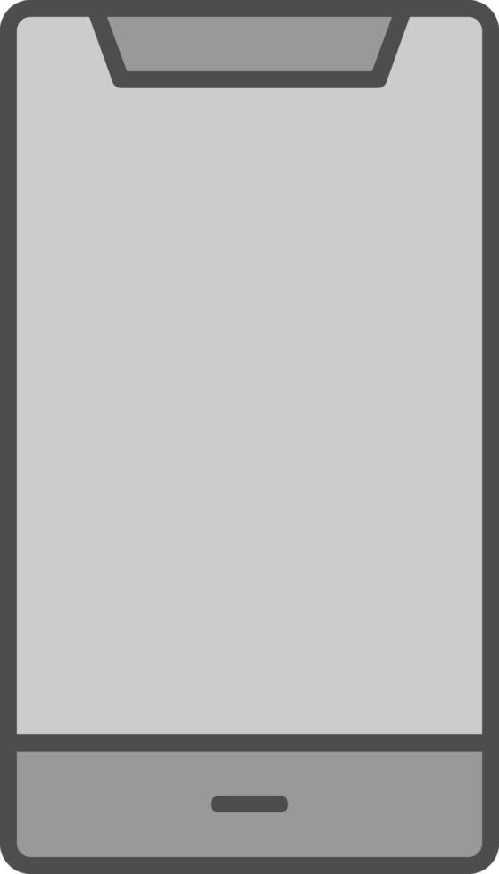Mobile Fillay Icon vector