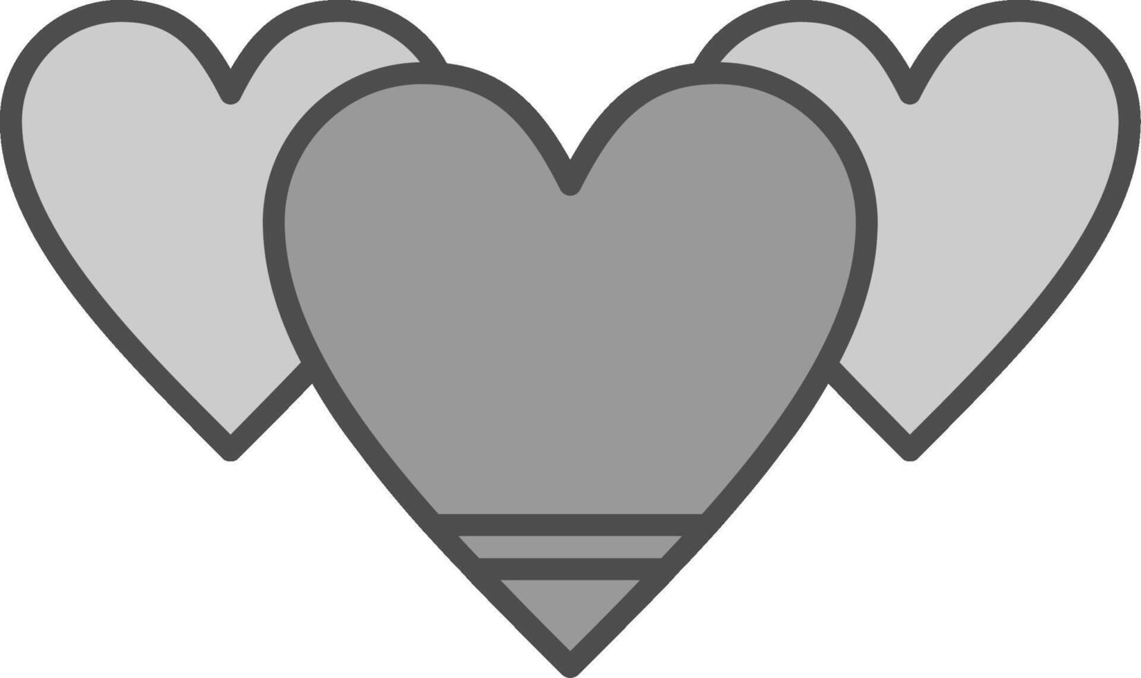Heart Fillay Icon vector