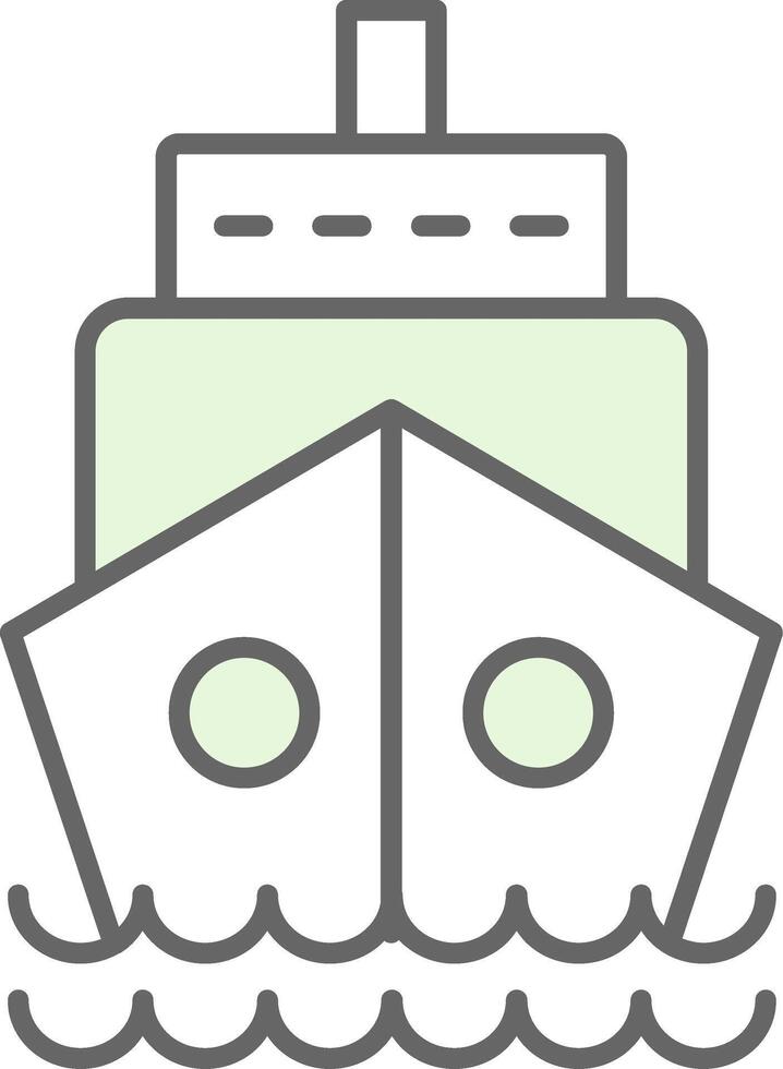 Ship Fillay Icon vector