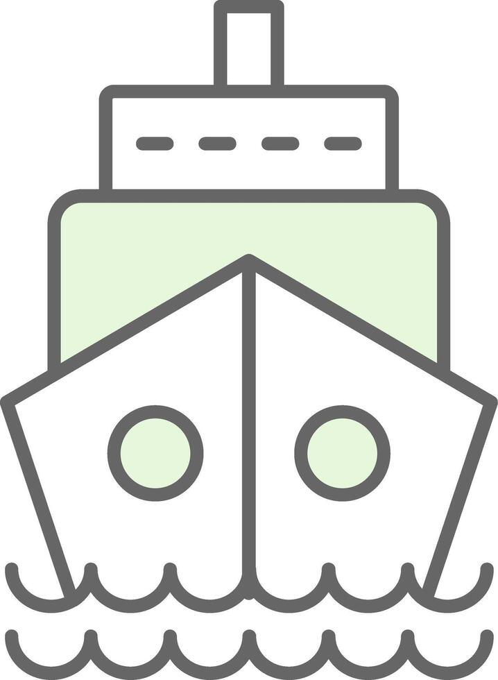 Ship Fillay Icon vector